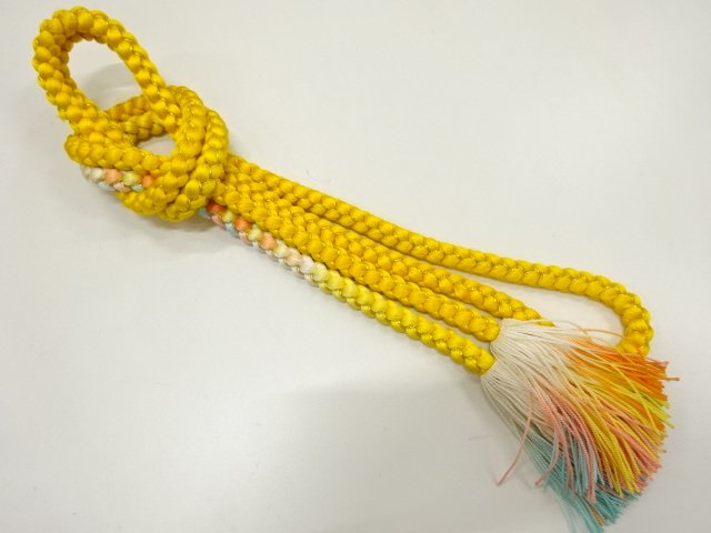JAPANESE KIMONO / HAND-TIED OBIJIME CORD